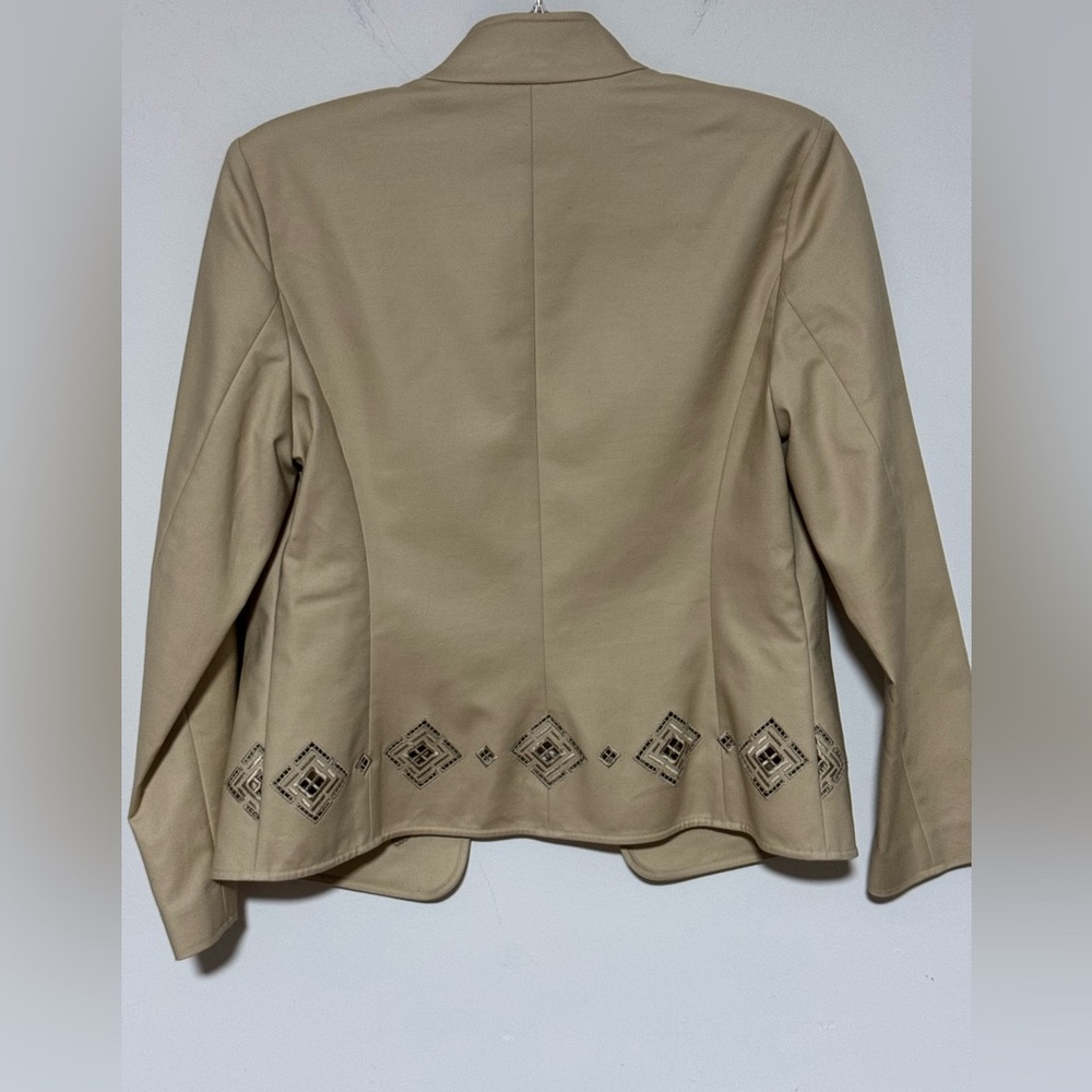 Peck & Peck Embroidered Detail Blazer Sz 8P NWT - Picture 4 of 5